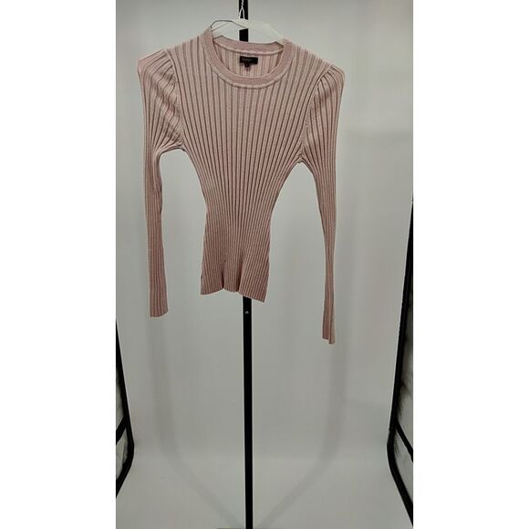 Quince Sweaters - Quince Pink Ribbed Knit Top